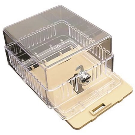 Diversitech 4-3/4 in. x 4-1/4 in. x 2-3/4 in. Thermostat Guard Clear Plastic Cover 585-TG2